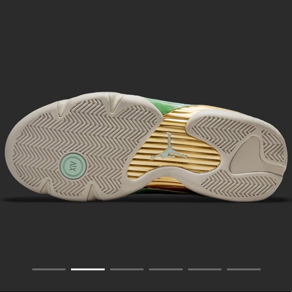 Air Jordan 14 Retro Low Women’s Aleali May ‘Fortune’ Size 9W / 7.5M DJ1034-200 - Picture 9 of 13